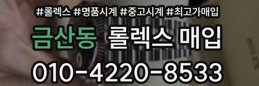 금산동 롤렉스 매입