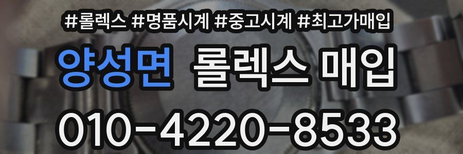 양성면 롤렉스 매입