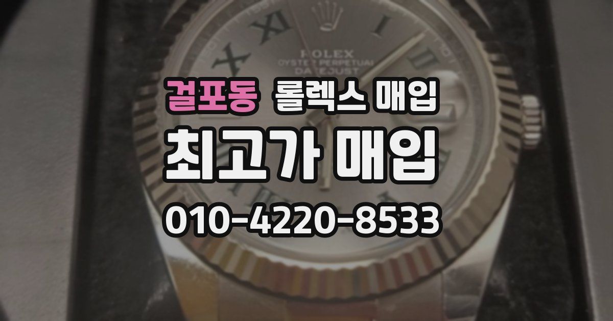 걸포동 롤렉스 매입