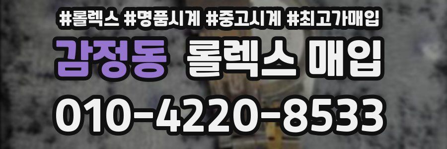 감정동 롤렉스 매입