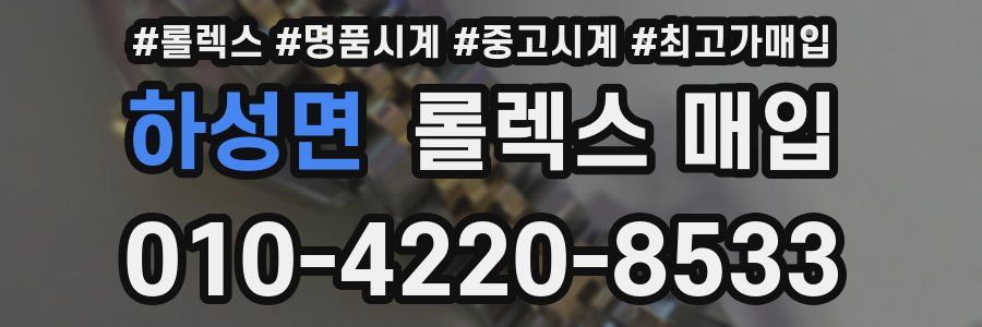 하성면 롤렉스 매입