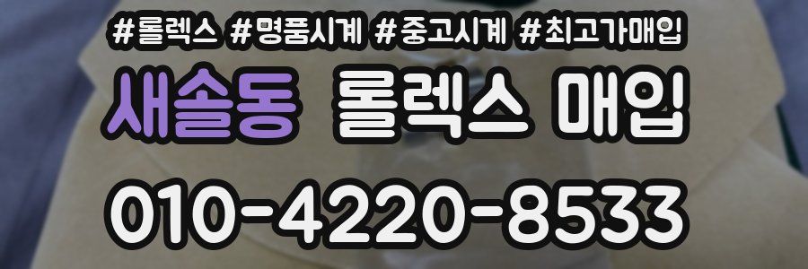 새솔동 롤렉스 매입