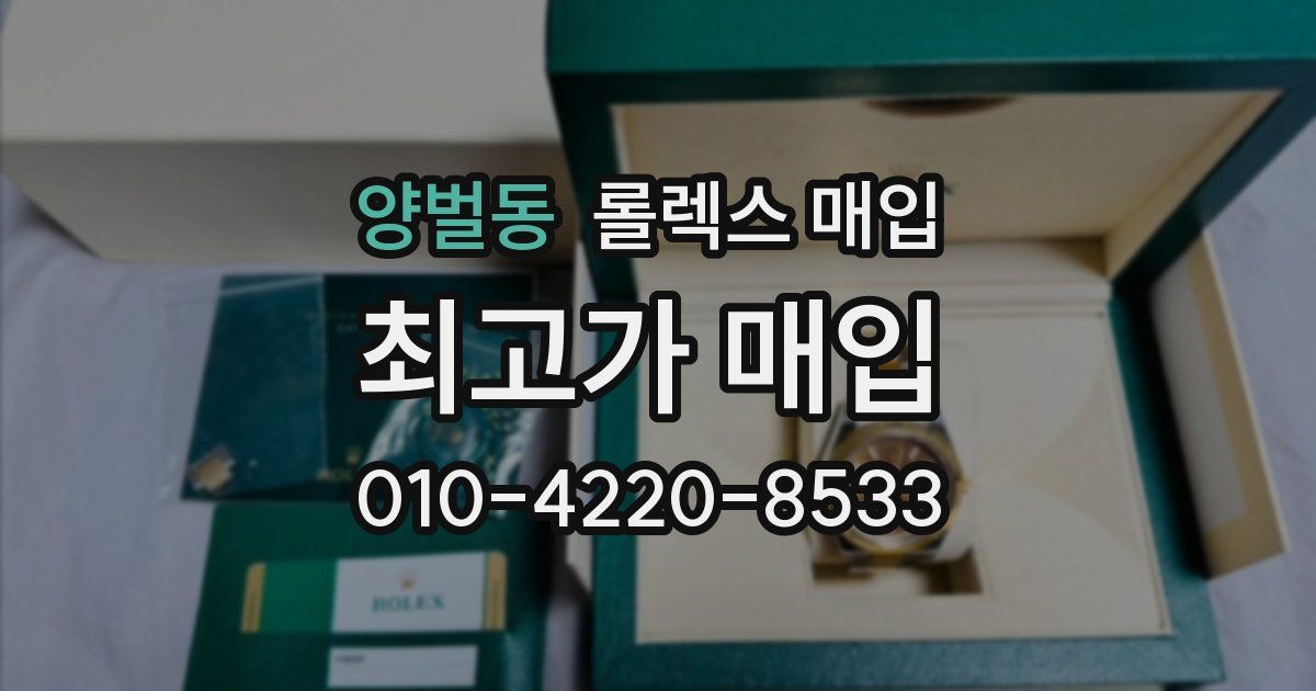 양벌동 롤렉스 매입
