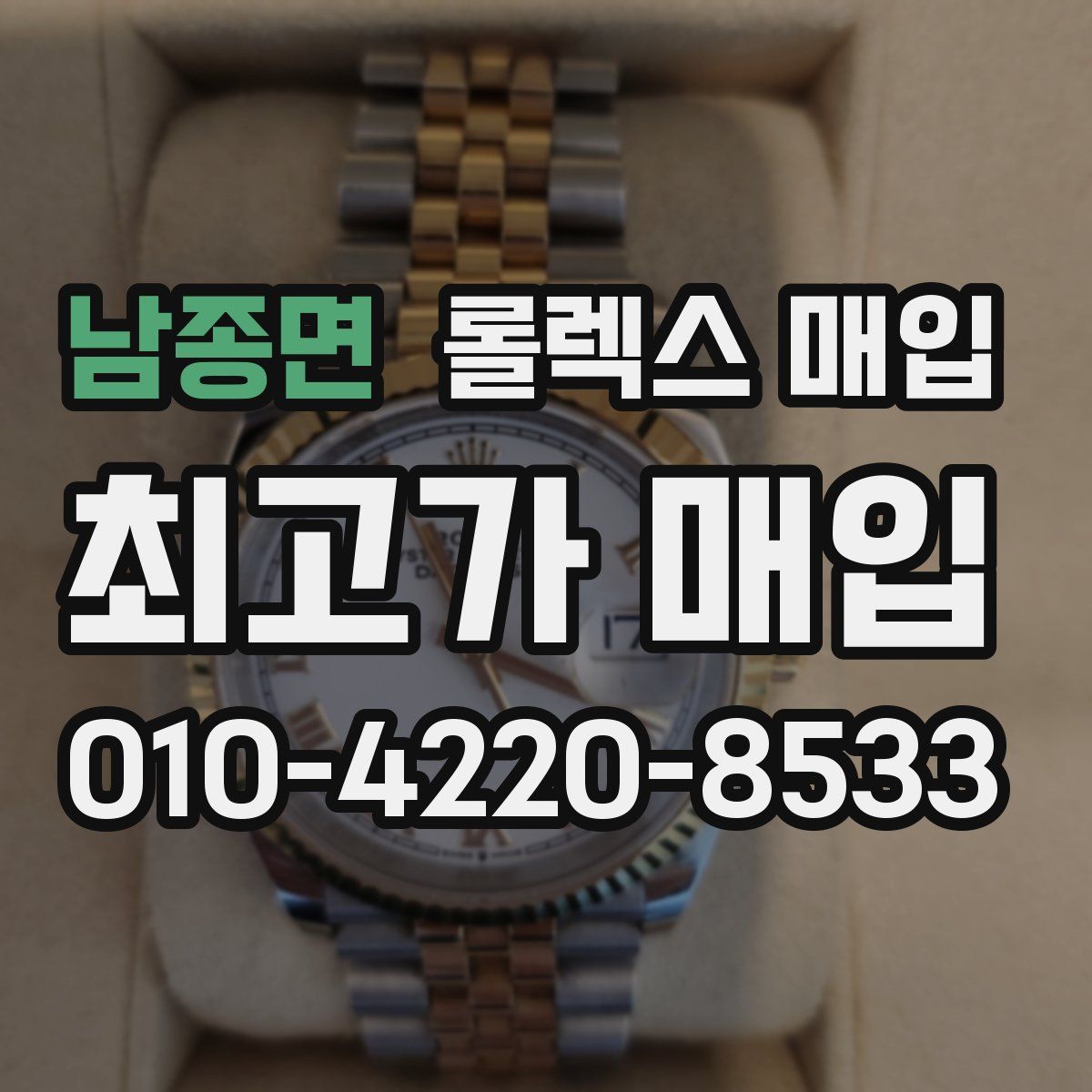 남종면 롤렉스 매입