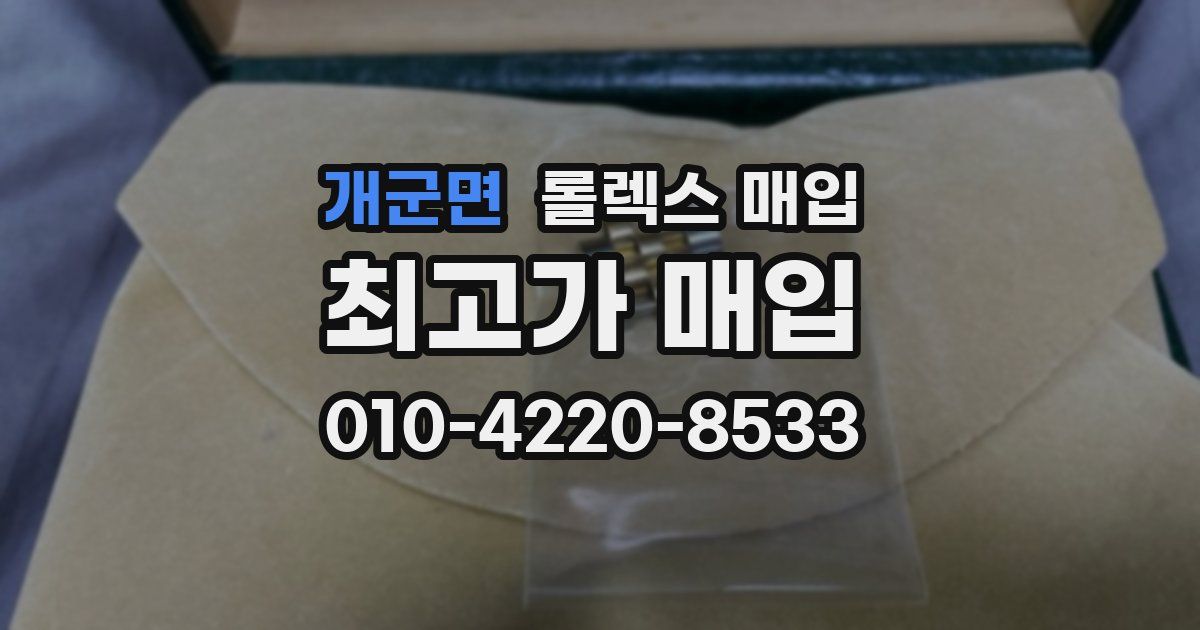 개군면 롤렉스 매입