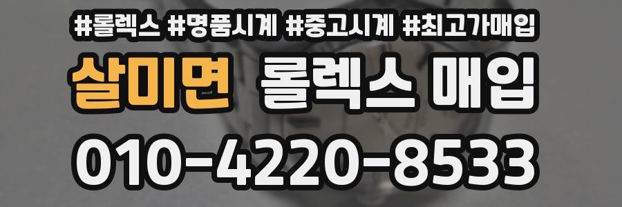 살미면 롤렉스 매입
