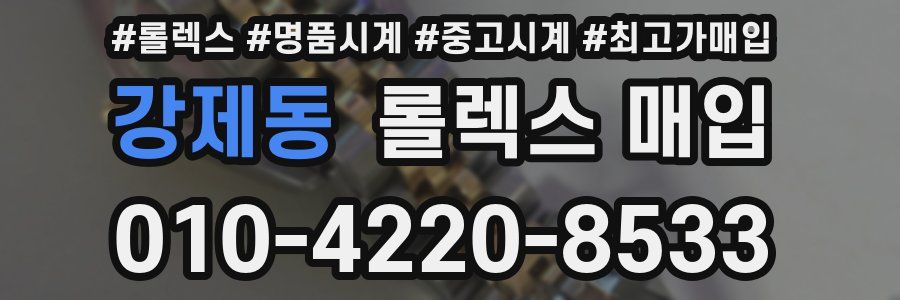 강제동 롤렉스 매입