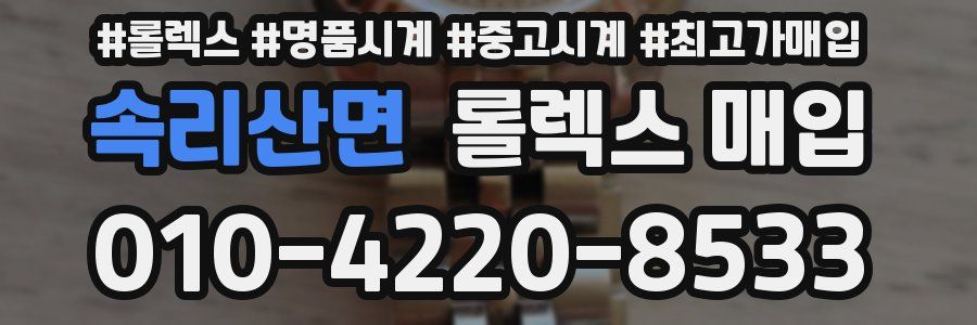 속리산면 롤렉스 매입