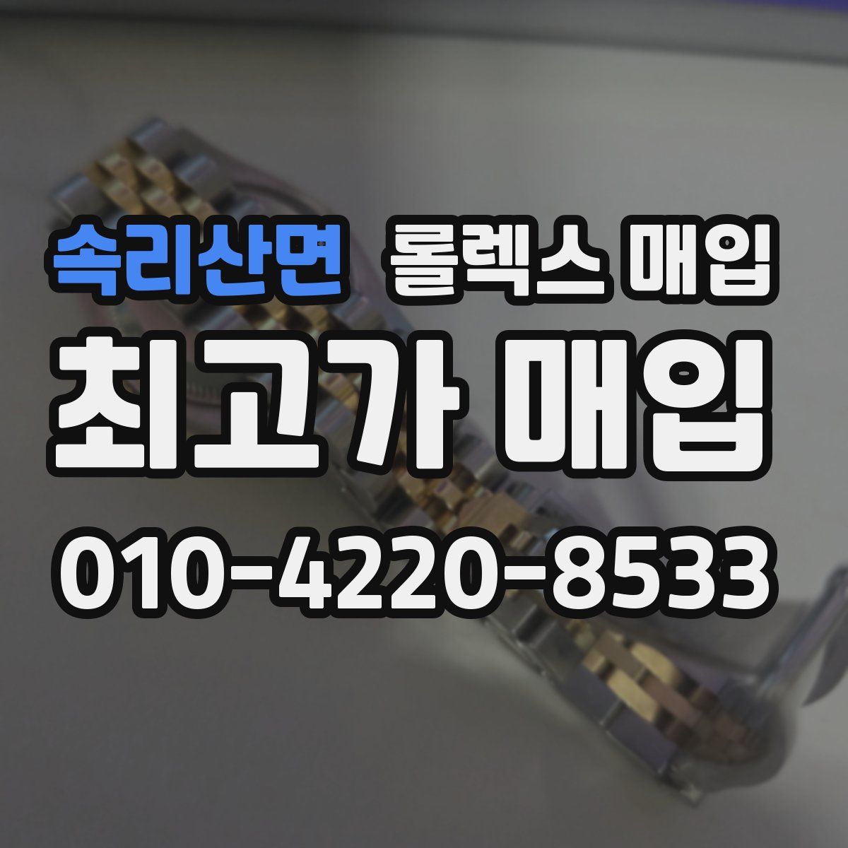 속리산면 롤렉스 매입