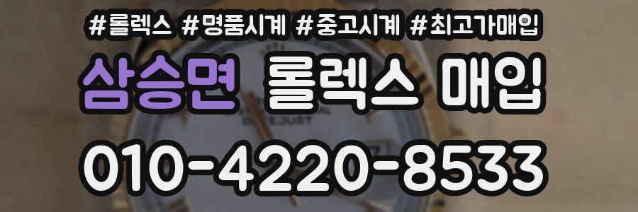 삼승면 롤렉스 매입