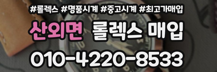 산외면 롤렉스 매입
