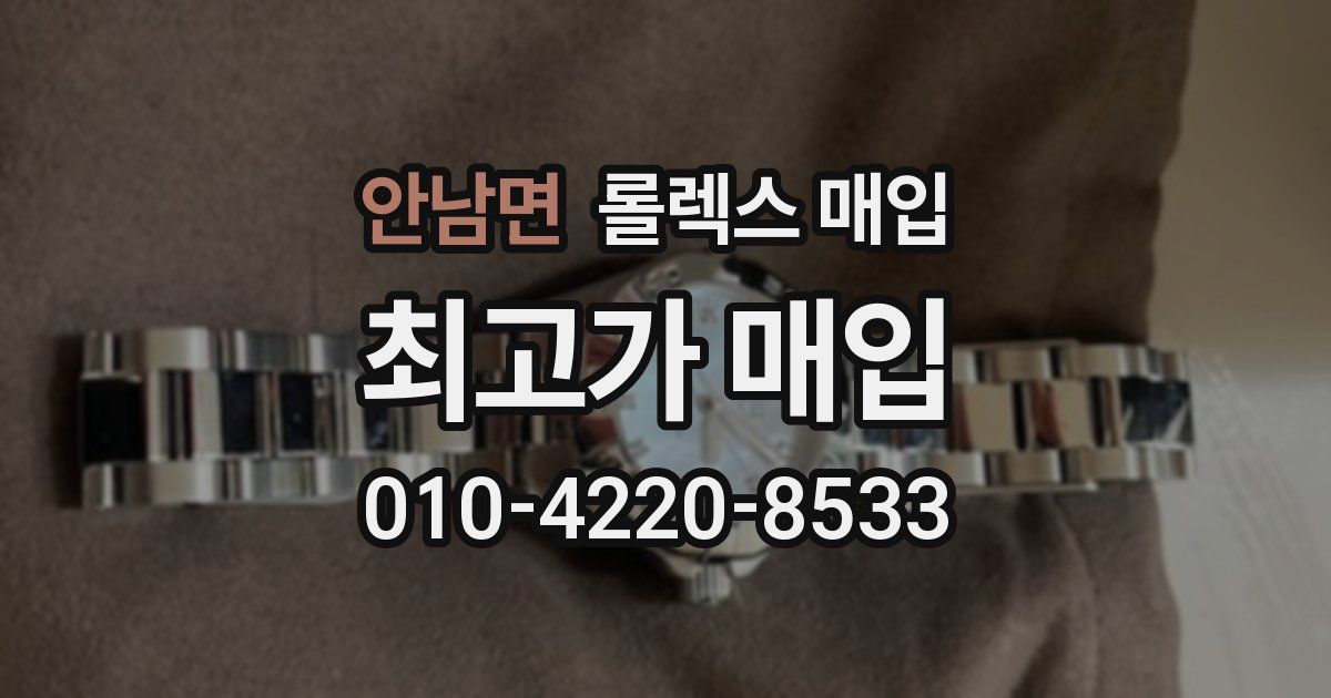 안남면 롤렉스 매입