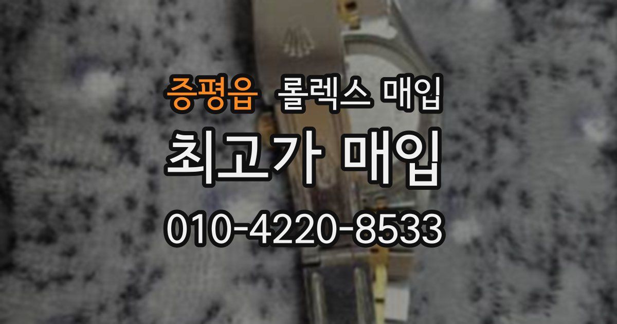 증평읍 롤렉스 매입