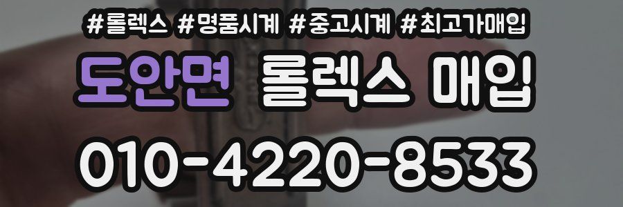 도안면 롤렉스 매입