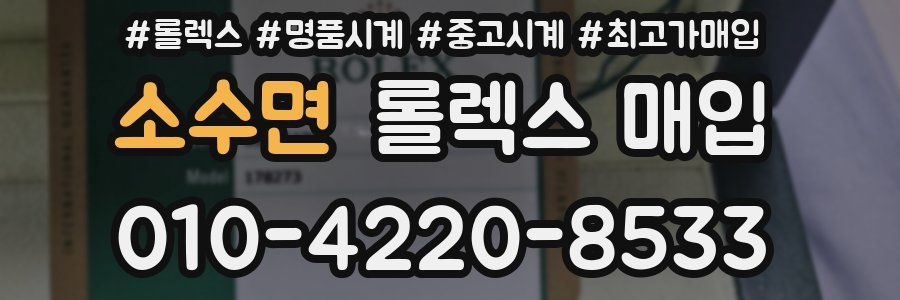 소수면 롤렉스 매입