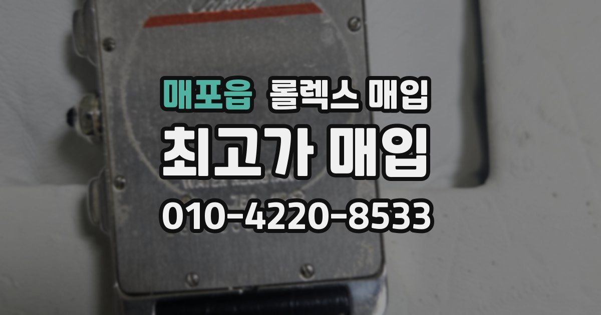 매포읍 롤렉스 매입
