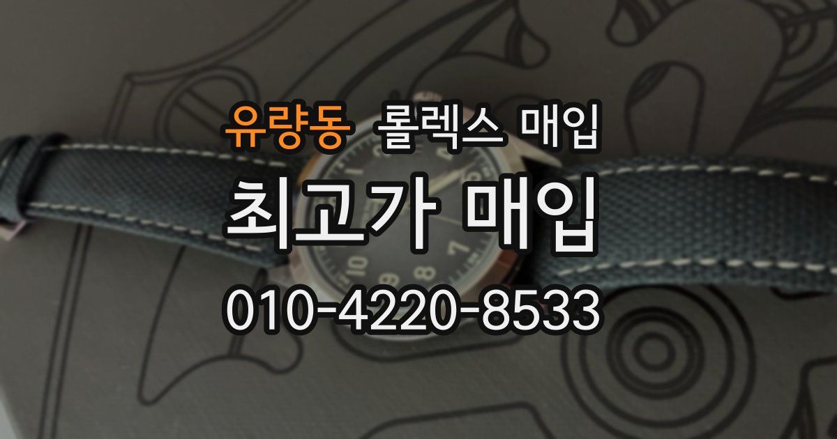 유량동 롤렉스 매입