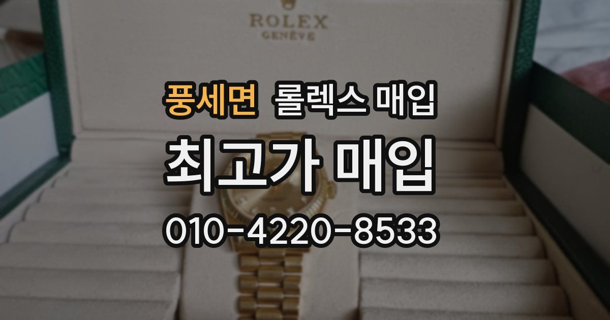 풍세면 롤렉스 매입