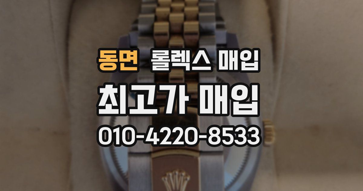 동면 롤렉스 매입