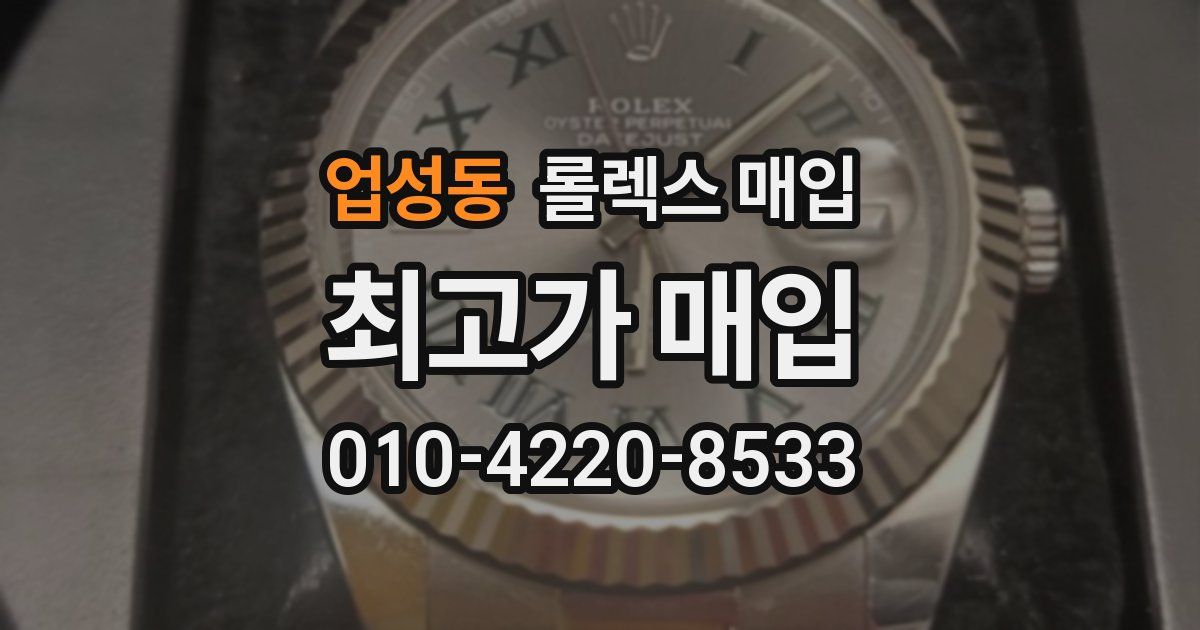 업성동 롤렉스 매입