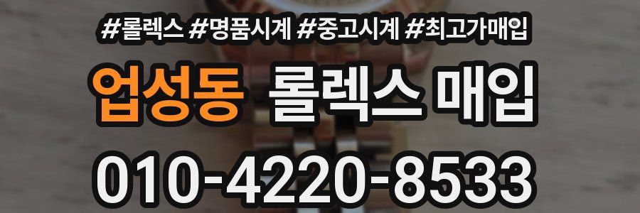 업성동 롤렉스 매입