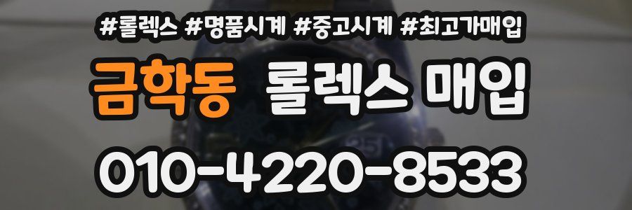 금학동 롤렉스 매입