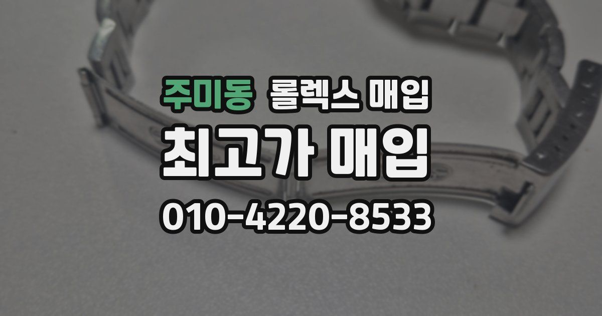 주미동 롤렉스 매입