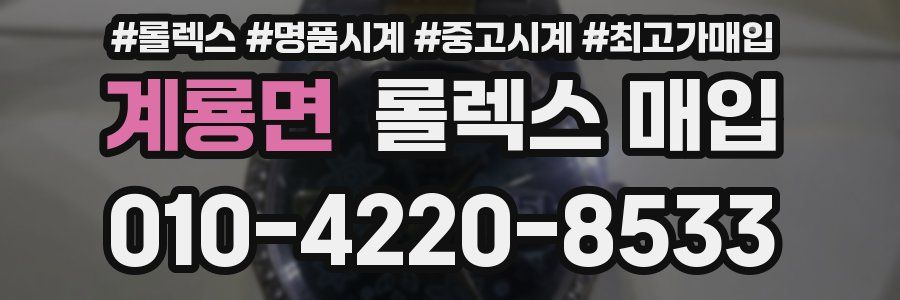 계룡면 롤렉스 매입