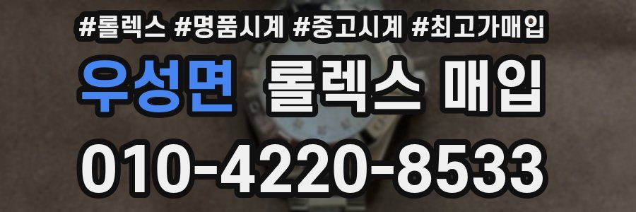 우성면 롤렉스 매입