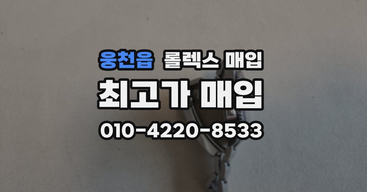 웅천읍 롤렉스 매입