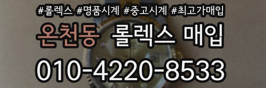 온천동 롤렉스 매입