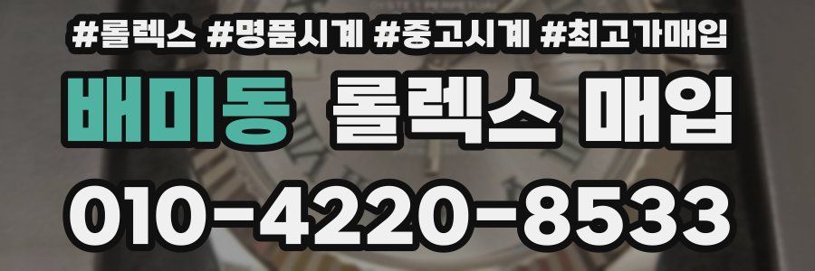 배미동 롤렉스 매입