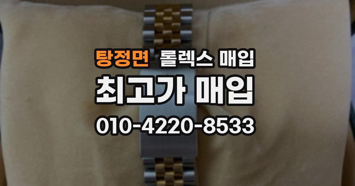 탕정면 롤렉스 매입