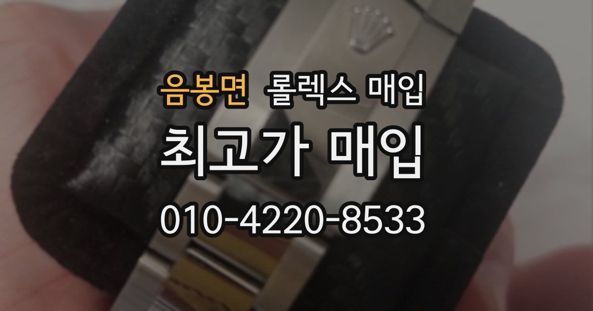 음봉면 롤렉스 매입
