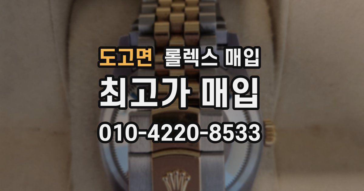 도고면 롤렉스 매입