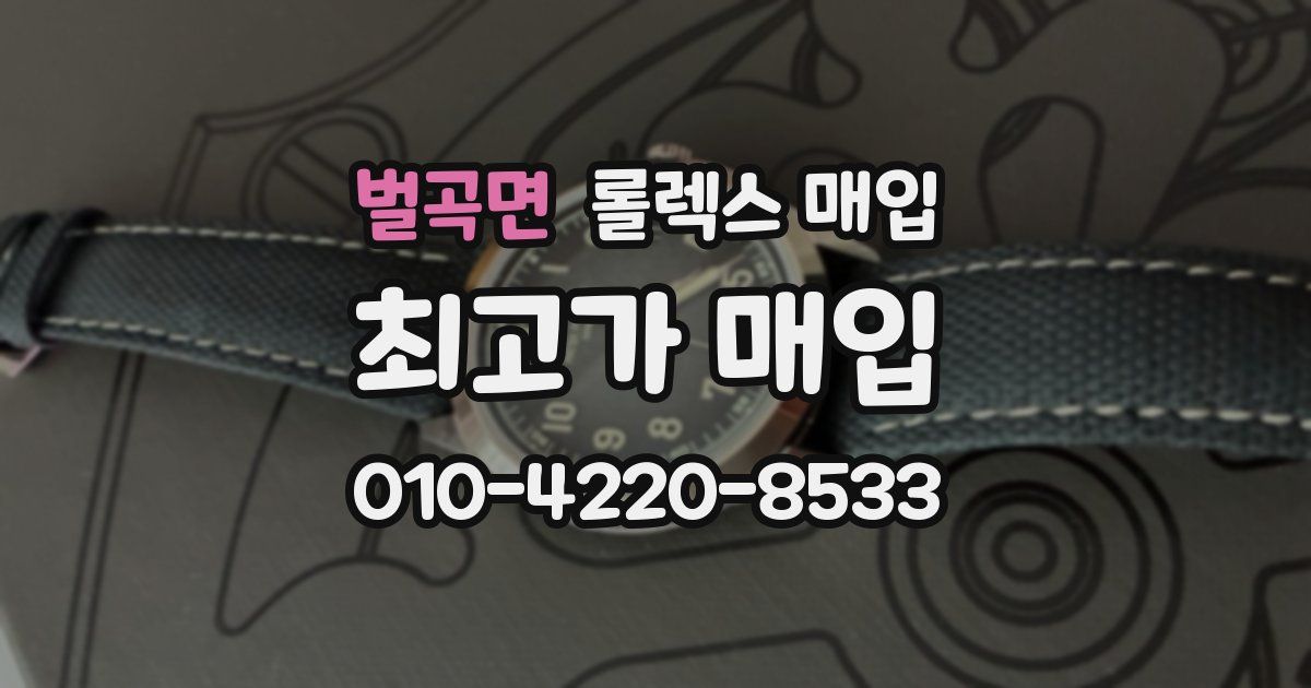 벌곡면 롤렉스 매입