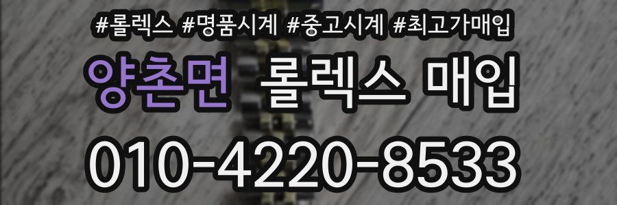 양촌면 롤렉스 매입