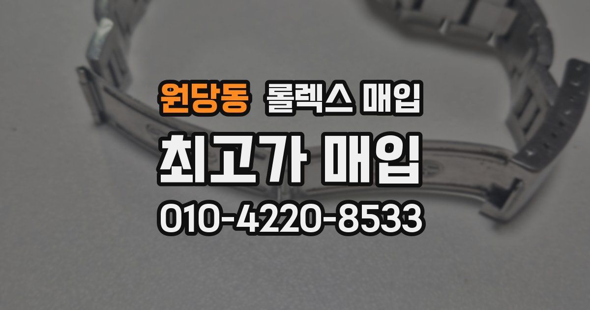 원당동 롤렉스 매입