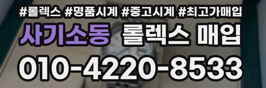 사기소동 롤렉스 매입