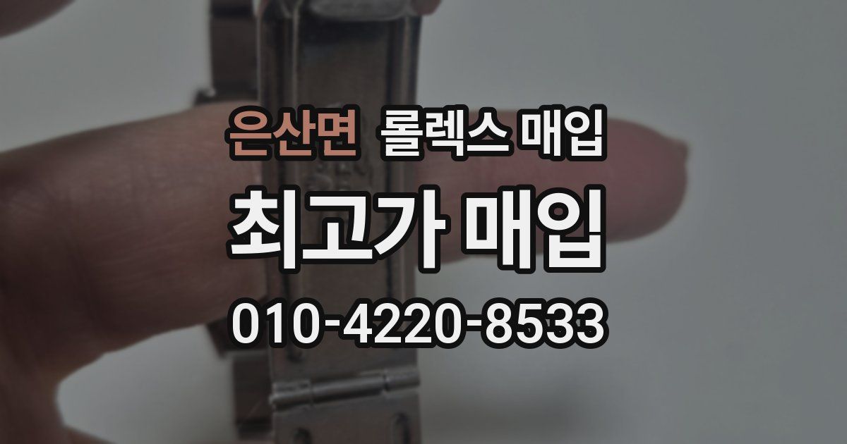 은산면 롤렉스 매입