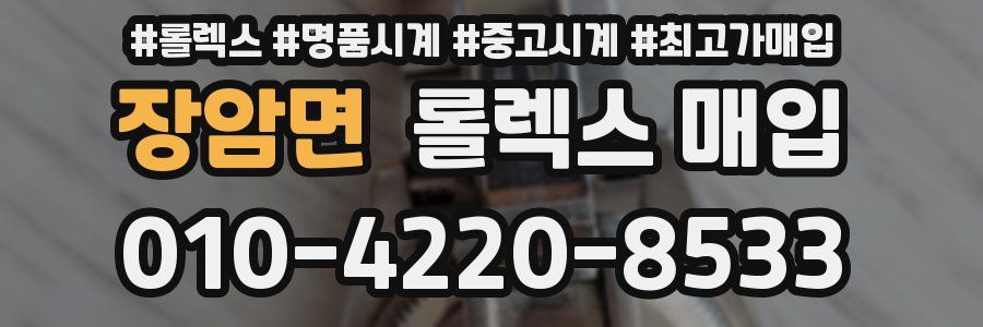 장암면 롤렉스 매입