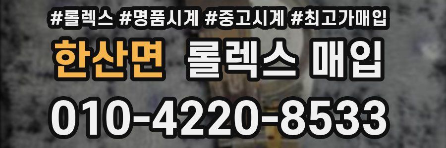 한산면 롤렉스 매입