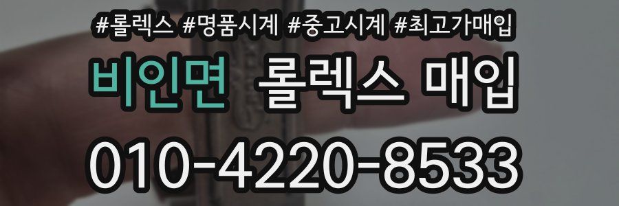 비인면 롤렉스 매입