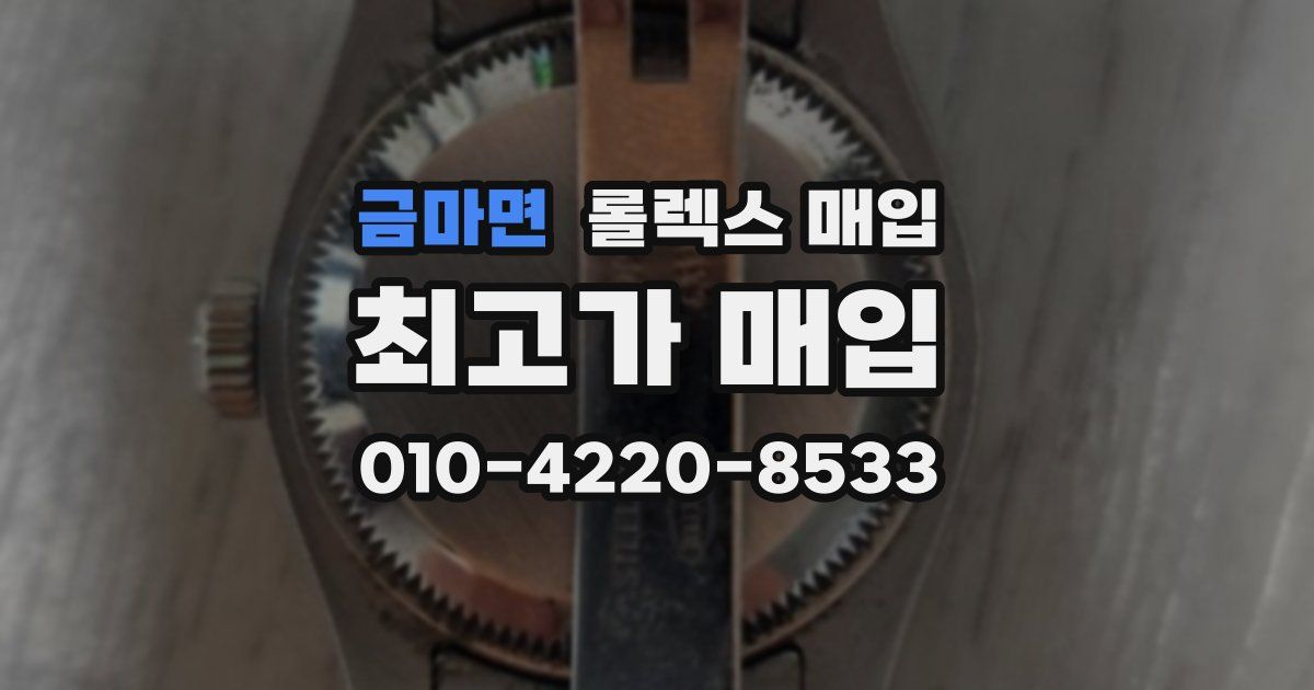 금마면 롤렉스 매입