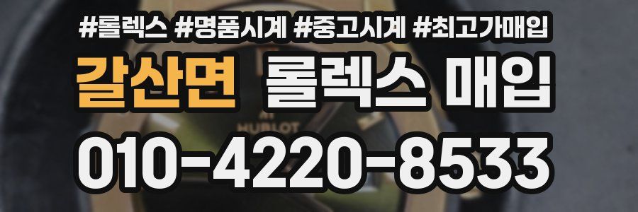 갈산면 롤렉스 매입