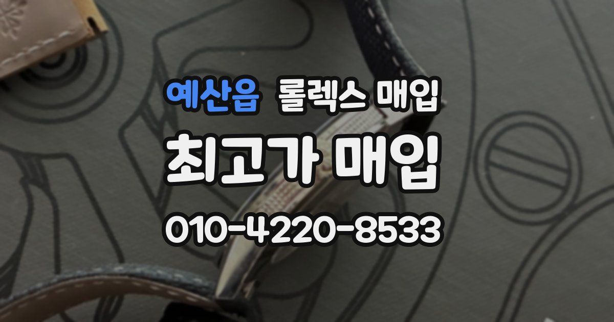 예산읍 롤렉스 매입