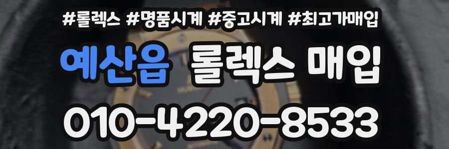 예산읍 롤렉스 매입