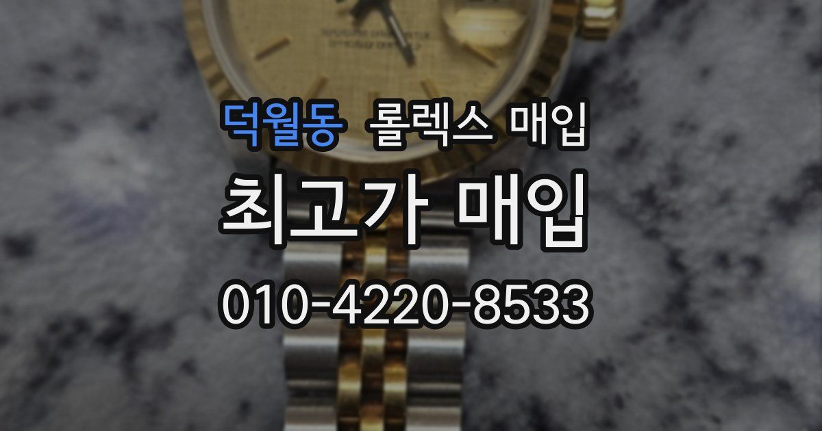 덕월동 롤렉스 매입