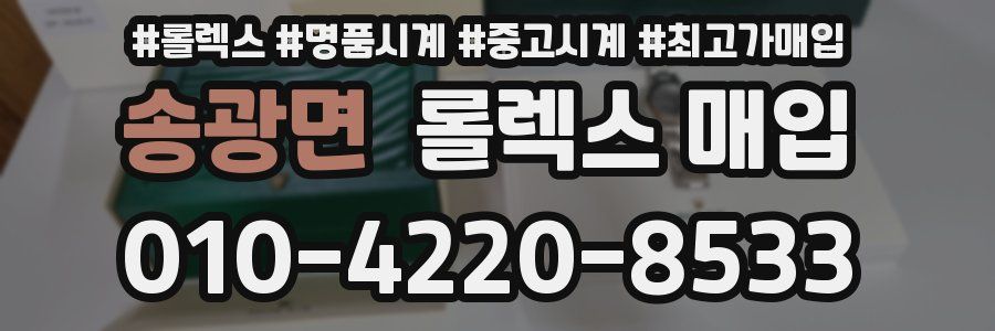 송광면 롤렉스 매입