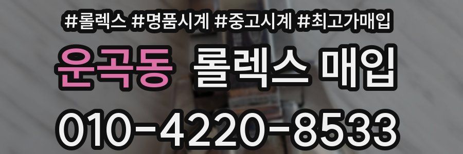 운곡동 롤렉스 매입